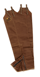 Filson Chaps: Men's Tan USA-Made 14021 TN Single Tin Cloth Chaps