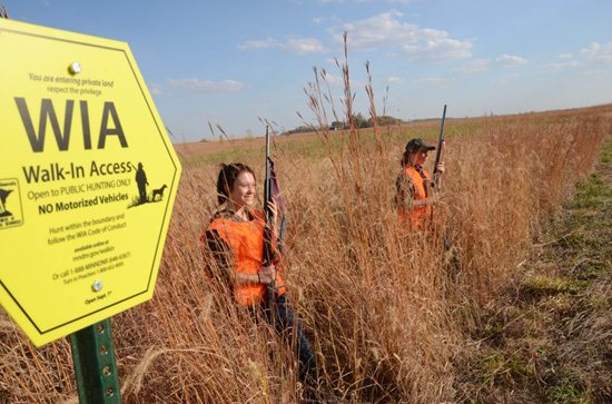 Not just for the boys: young women are more frequent participants at Pheasants Forever youth events.