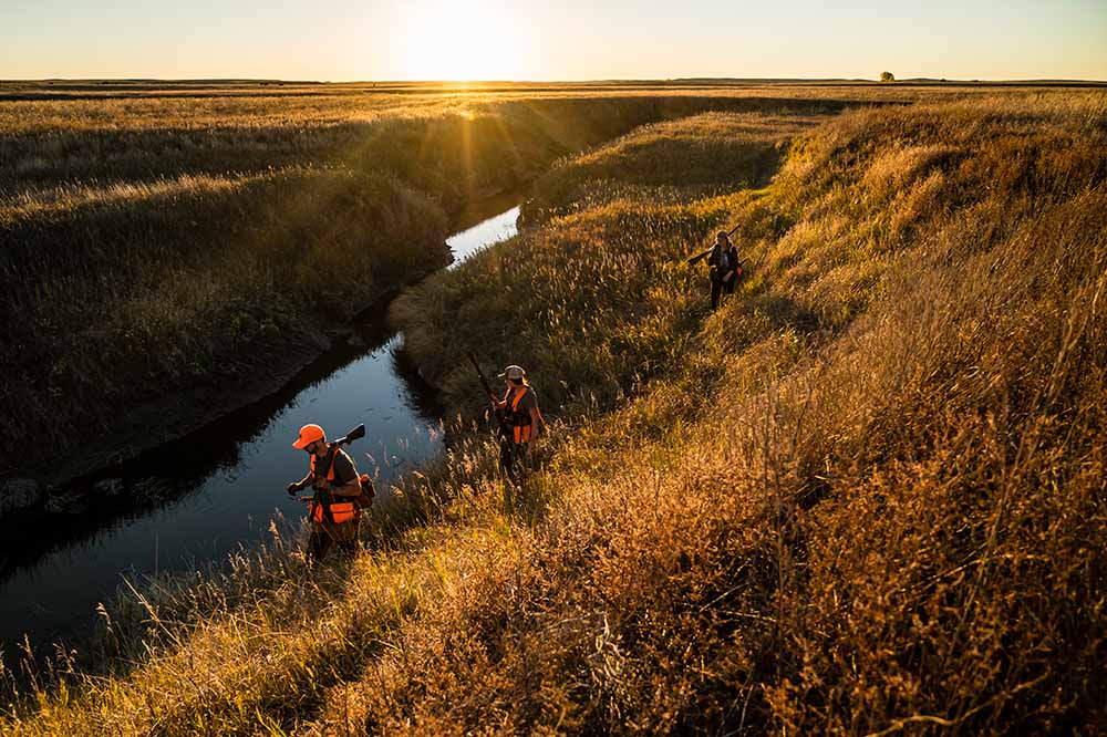 Finding spots to safely cross this meandering creek