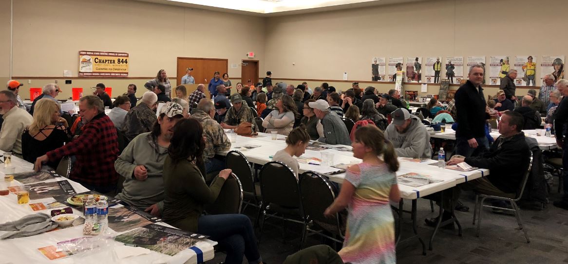 The banquet hall at the North Central States Regional Council of Carpenters Union Building was overflowing. The banquet hall at the North Central States Regional Council of Carpenters Union Building was overflowing.